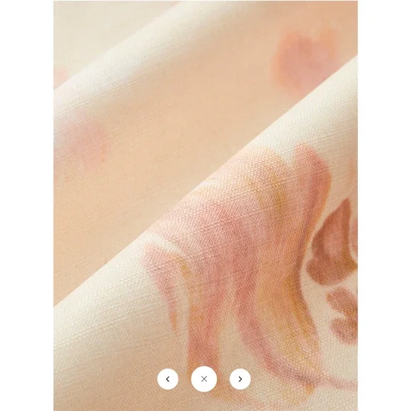 Commense Belted Balloon Sleeve Floral Dress Sz L ,Missing the Belt - Picture 3 of 4